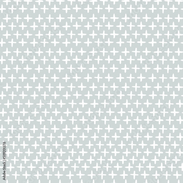 Fototapeta crosses abstract geometric minimalism vector seamless pattern