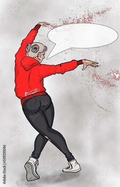 Obraz person with a bag