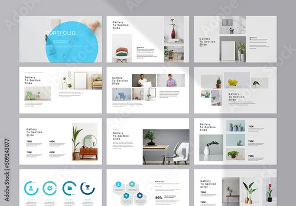 Fototapeta Portfolio Presentation