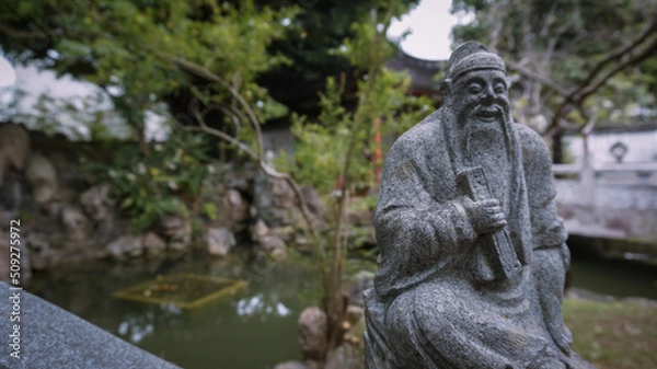 Obraz statue in the garden