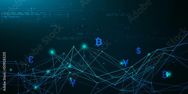 Fototapeta 仮想通貨イメージ