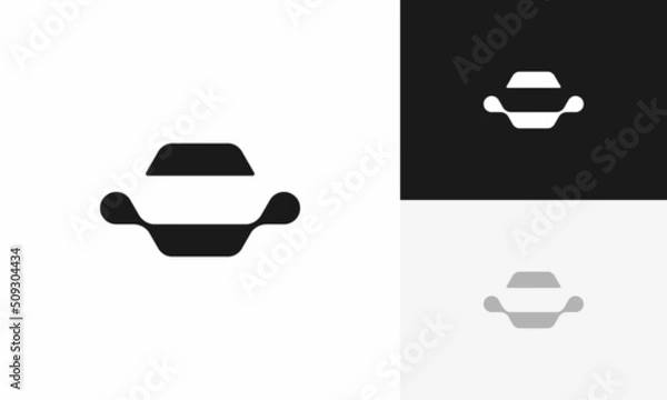 Obraz car silhouette abstract logo design