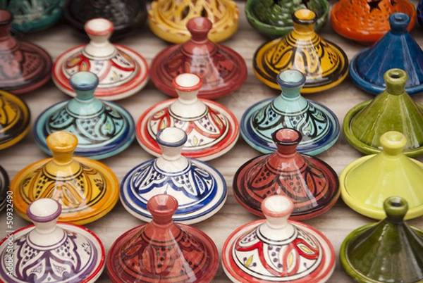 Obraz Moroccan Tajines in Marrakech