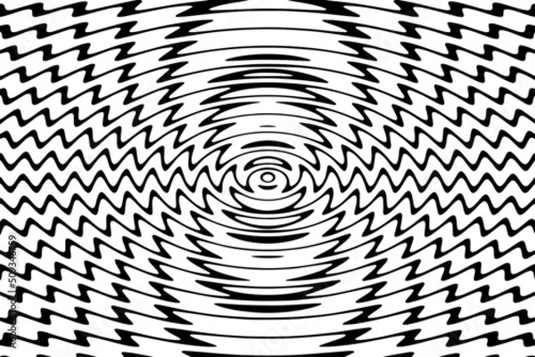 Obraz Abstract Twirl Liquify Black and White Background