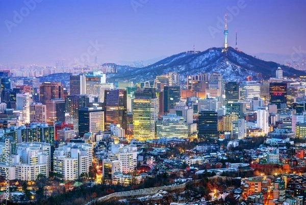 Obraz Miasto Seul w Korei