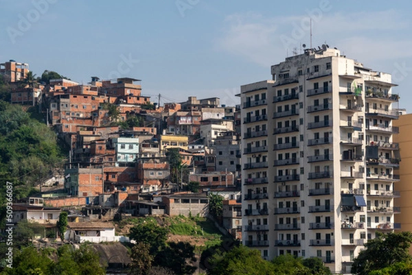 Obraz image of a needy community in Rio de Janeiro - favela