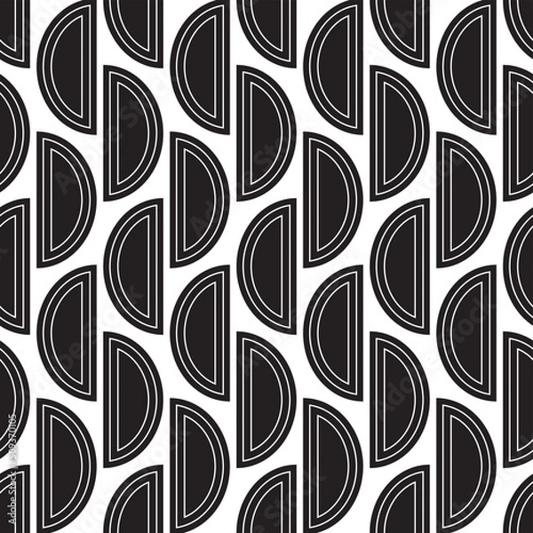 Fototapeta Seamless Geometric Oval Design Pattern for Fabric and Textile Print