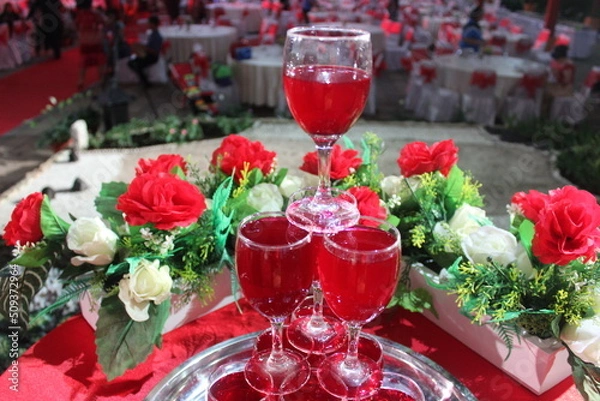 Obraz champagne and roses