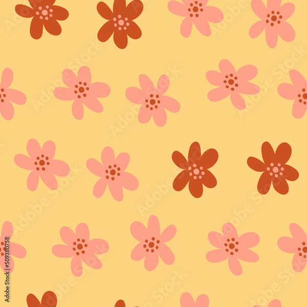 Fototapeta Floral seamless pattern. Colorful surface design