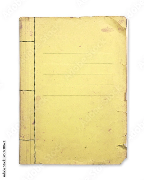 Obraz Stary żółty folder.