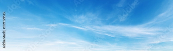 Obraz blue sky with white cloud background