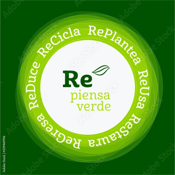 Fototapeta Re Piensa Verde