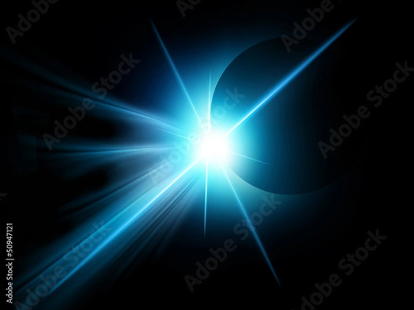 Obraz Niebieska poświata