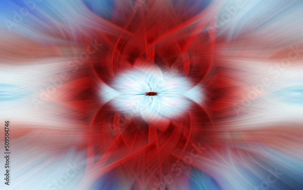 Obraz Twirl effect photo taken of a dam and added twirl effect.Abstract Twisted Light Fibers. Effects Background Overlay Blend. Modern. Illuminated Light Painting.