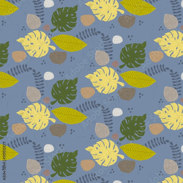Obraz  set natural and abstract background images about leaves flowers frive