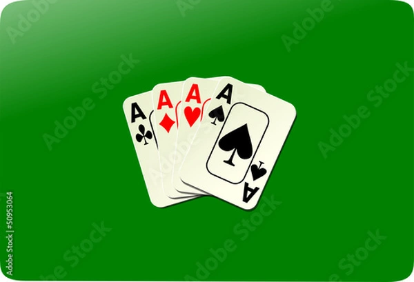 Fototapeta poker 4 as