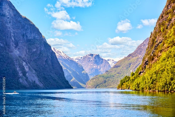 Obraz Nærøyfjord narrow arm of the Songefjord, Norway