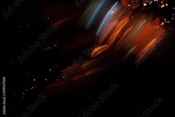 Obraz Overlay light effect for photo and mockups. Colored Film Burn Light Photo Overlay