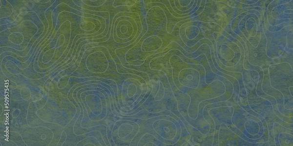 Fototapeta Malticolor background with space Topographic background and texture, monochrome image. 3D waves, White wave paper curved reliefs abstract background, Abstract topographic contours map background. 