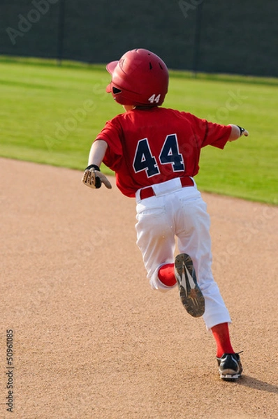 Obraz baseball boy running bases