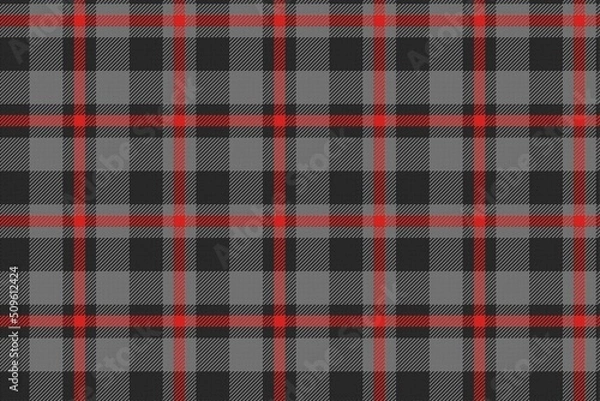 Obraz bright red checkered lines on black gray squares pattern background modern fabric seamless texture for gingham, plaid, tablecloths, shirts, tartan, clothes, dresses, bedding, blankets