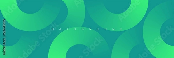 Fototapeta Modern circle abstract green background with light multiply with shiny effect backdrop vector illustration suit for business corporate banner