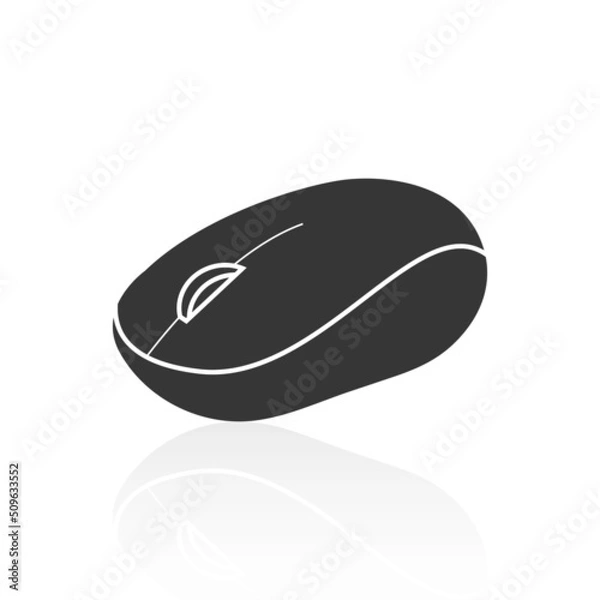 Obraz computer mouse icons and shadow,vector illustrations