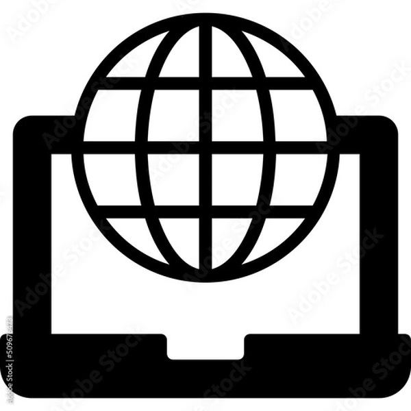 Obraz internet connection glyph icon