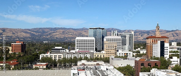 Obraz San Jose, California - panoramic view including downtown area