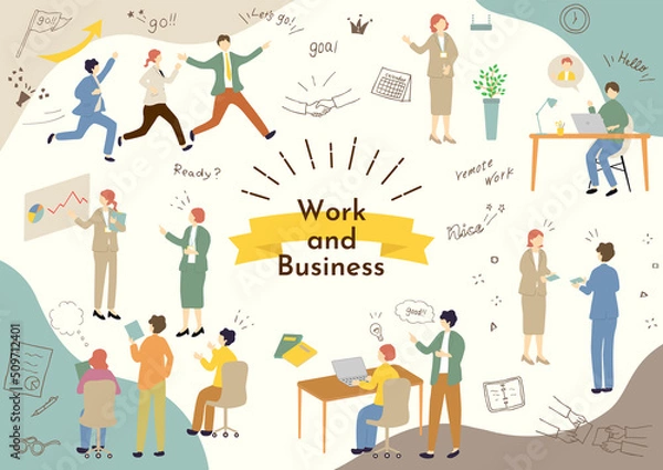 Fototapeta ビジネスシーン素材集