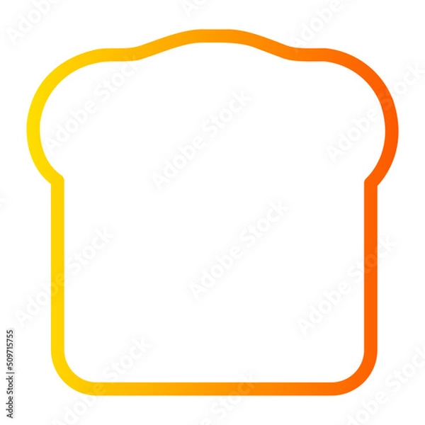 Fototapeta bread gradient icon