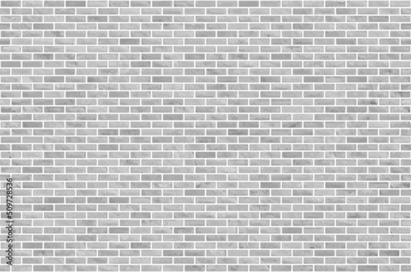 Obraz White and gray block brick wall seamless pattern texture background