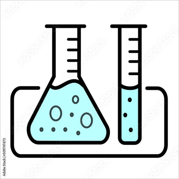 Obraz Flask icon design template illustration