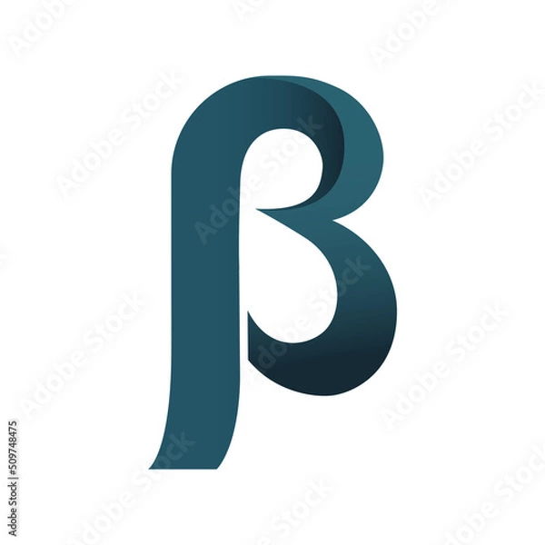 Obraz Beta Symbols Icon Vector Design Template.