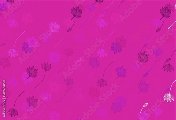 Obraz Light Purple vector doodle cover.