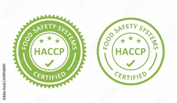 Obraz HCCP badge logo vector template. Suitable for product label
