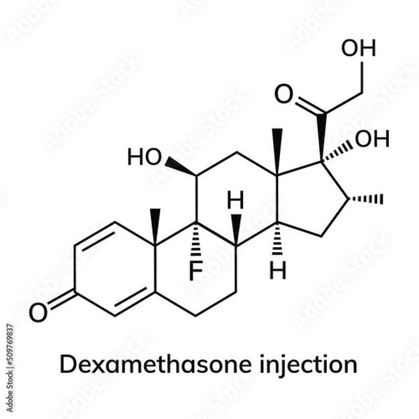 Fototapeta Structural chemical formula on white background