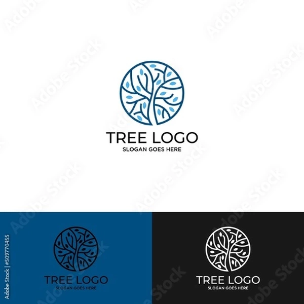 Obraz Mobilemodern nature small tree logo