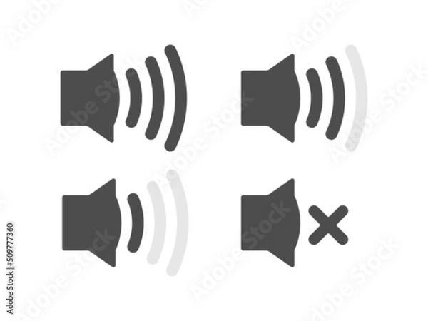 Obraz Set of volume icons