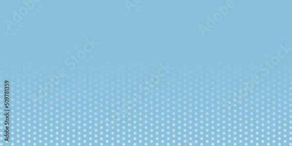 Fototapeta Blue background with dots. Vector illustration. 