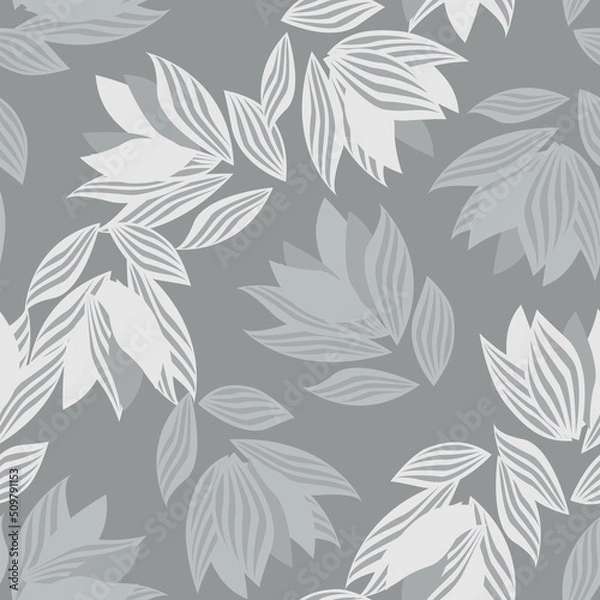 Fototapeta Floral Brush strokes Seamless Pattern Design