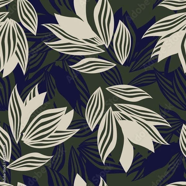 Obraz Floral Brush strokes Seamless Pattern Design