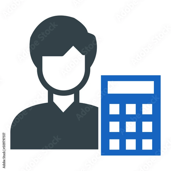 Obraz Accountant Icon Design