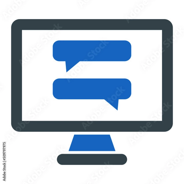 Fototapeta Live Chat Icon Design