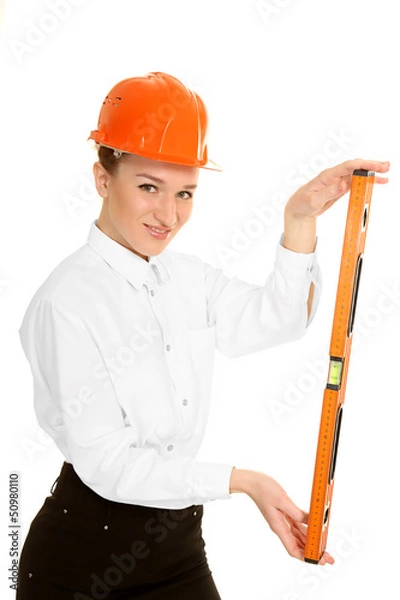 Obraz Young woman architect