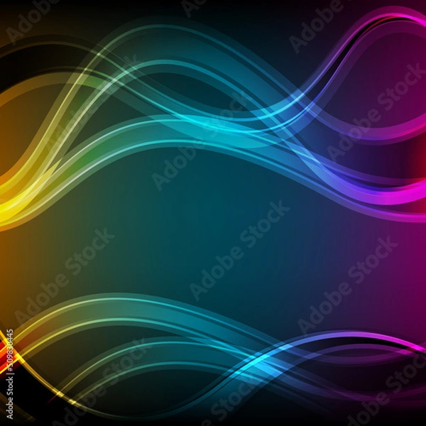 Obraz abstract background wave in modern style,vector illustrations
