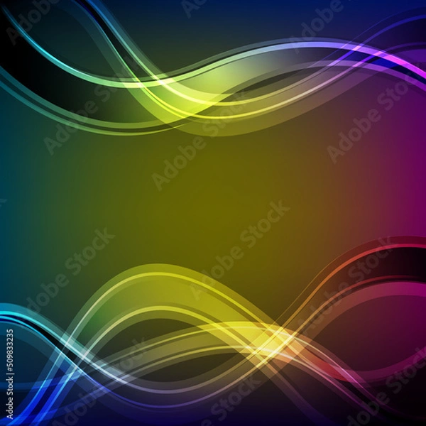 Obraz abstract background wave in modern style,vector illustrations