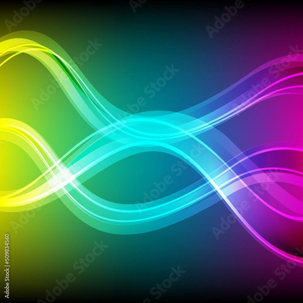Obraz abstract background wave in modern style,vector illustrations