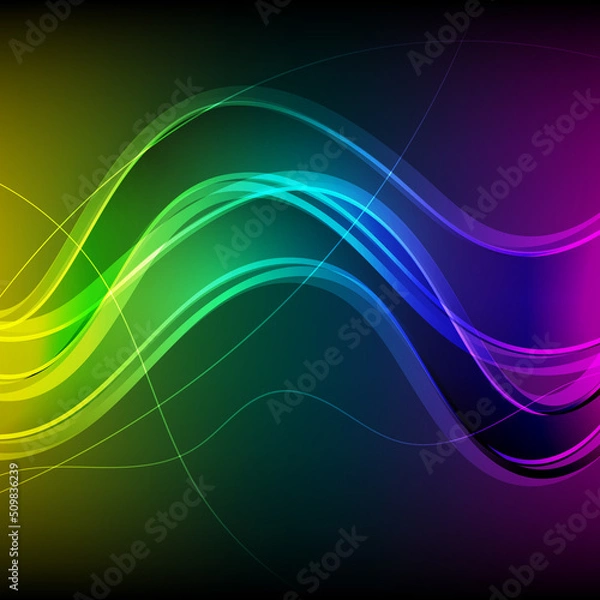 Obraz abstract background wave in modern style,vector illustrations