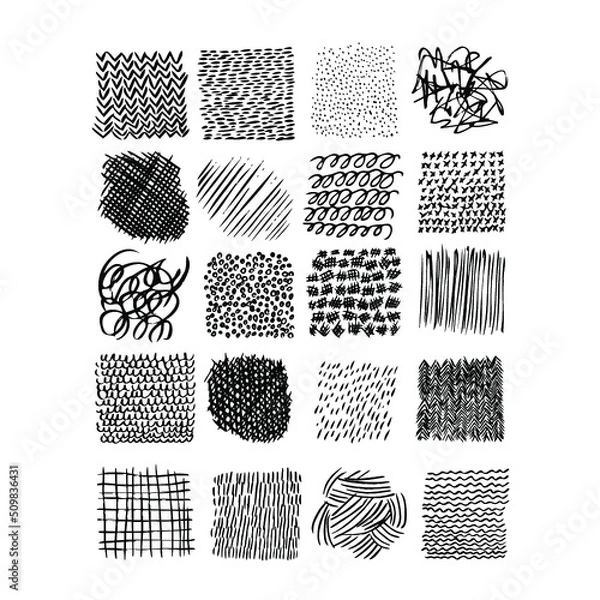 Fototapeta pen sketch texture hand drawn vector grunge cross line pencil hatching doodle chalk sketchy clipart freehand scribble line texture scrawl
